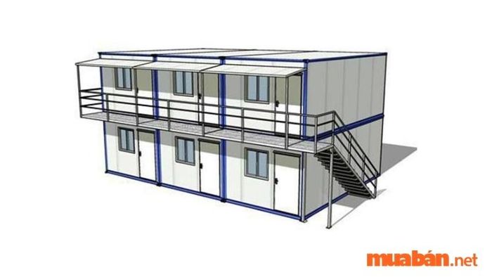 Mẫu nhà lắp ghép 2 tầng đẹp - Mẫu số 23