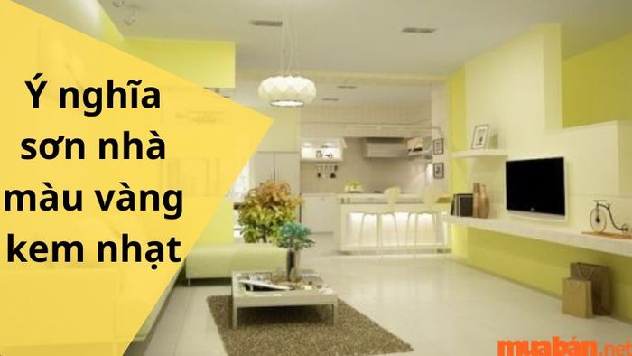 Màu vàng kem nhạt thể hiện phong cách cổ điển, mang đến cảm giác dễ chịu cho mọi người.