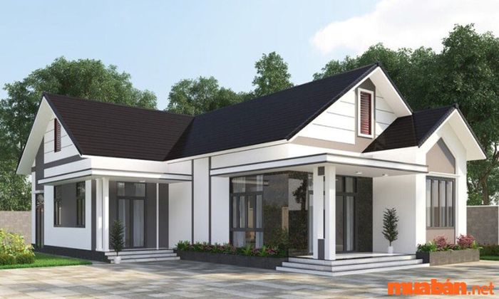Mẫu nhà cấp 4 với diện tích 100m2 đẹp
