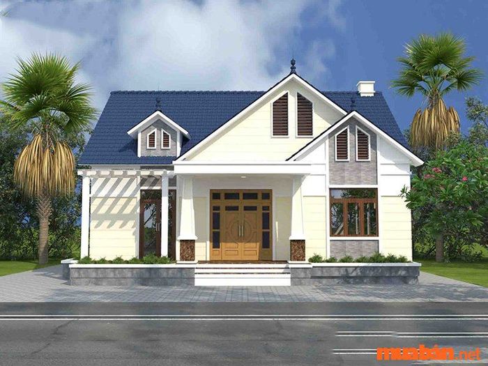 Mẫu nhà cấp 4 đẹp kiểu nông thôn