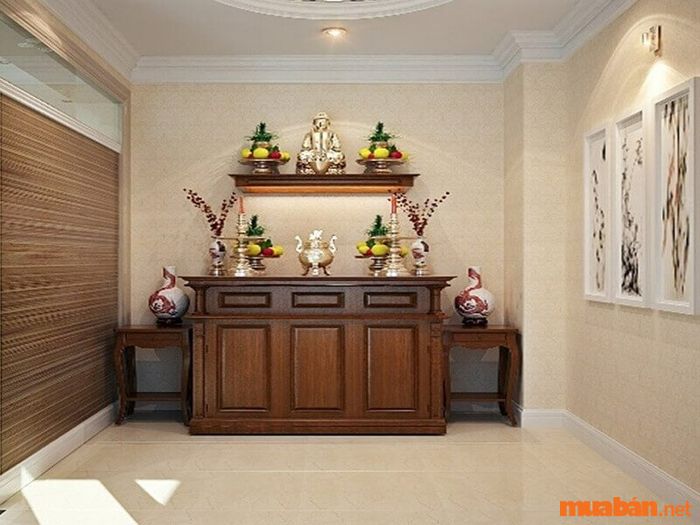 mẫu nhà cấp 4 120m2 3 phòng ngủ 1 thờ