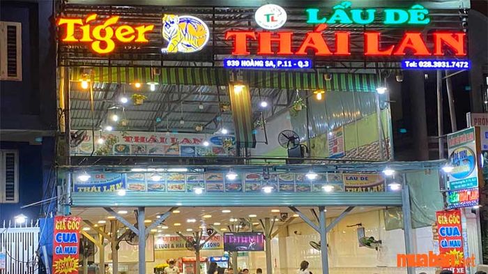 Quán Thái quận 3 - Không gian quán 2 tầng rộng rãi và thoải mái