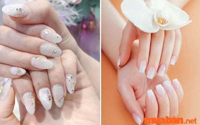 Mẫu nail màu trắng mang lại vẻ đẹp tinh khiết và rạng rỡ