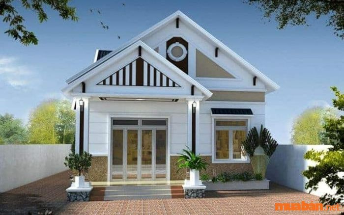 mẫu nhà cấp 4 120m2 3 phòng ngủ 1 thờ