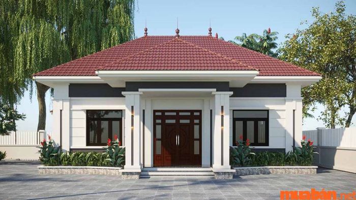 Mái tôn giả ngói rất phù hợp cho những ngôi nhà cấp 4 mái tôn 3 phòng ngủ vì chi phí thấp và khả năng mát mẻ.