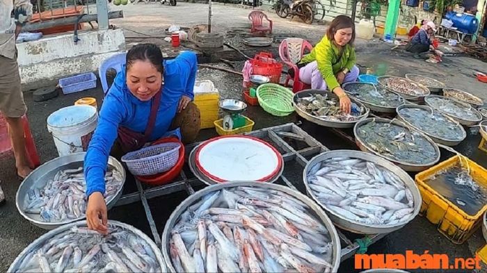 Chợ Bãi Thơm tại Phú Quốc