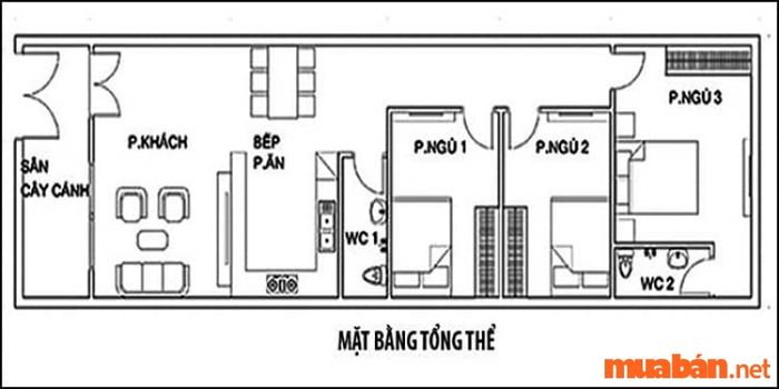 Bản vẽ mẫu nhà ống