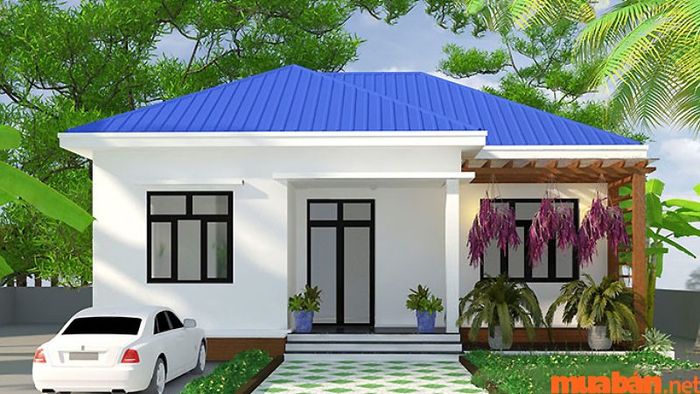 Nhà cấp 4 mái tôn cơ bản với chi phí khoảng 200 triệu đồng