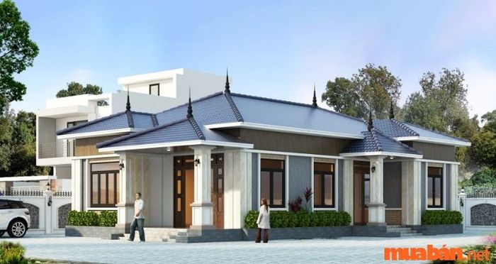 Nhà 1 tầng 3 phòng ngủ 100m2 có 2 mặt tiền
