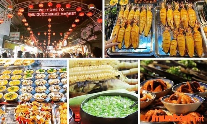 Thưởng thức các món hải sản tươi ngon tại chợ đêm Phú Quốc