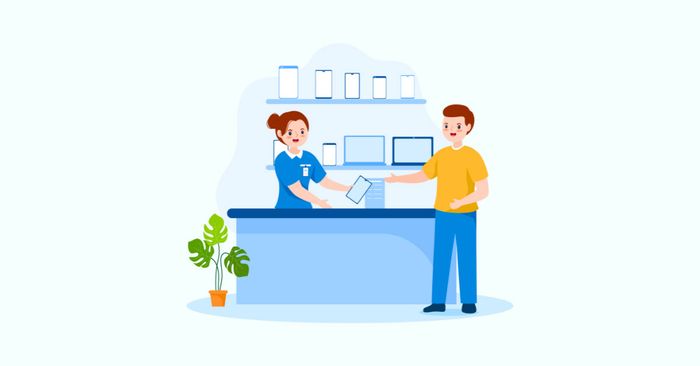 nhắc lại một lần bạn nhận được dịch vụ tốt ở một cửa hàng