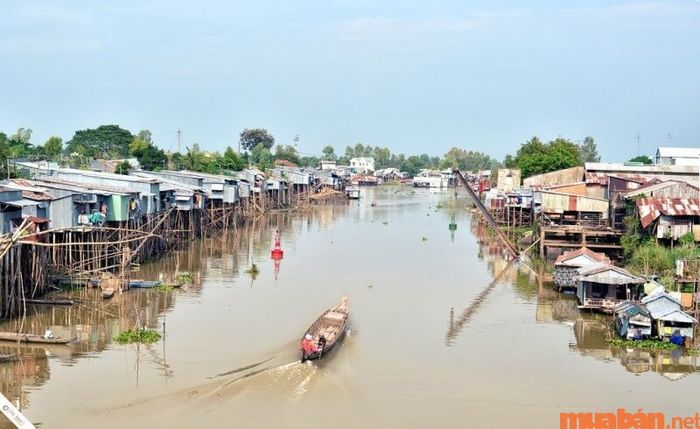 Đây là một trong những địa điểm check-in Châu Đốc thu hút du khách bởi vẻ đẹp thanh bình của dòng sông.