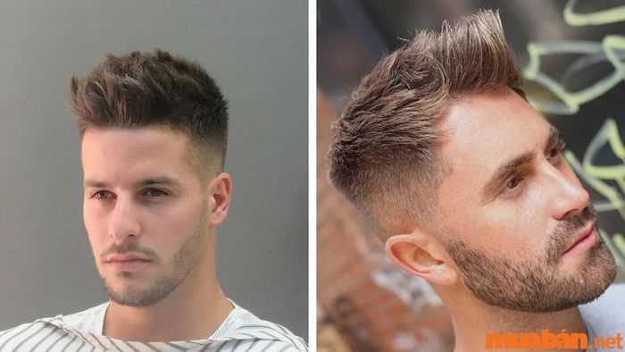 Kiểu tóc layer nam ngắn kết hợp quiff