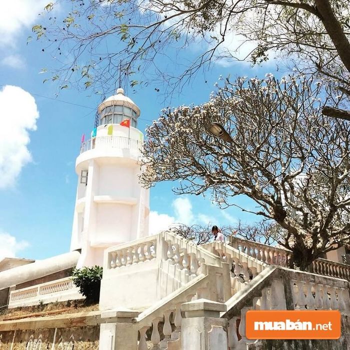 Ngọn hải đăng nằm ở độ cao 170m, có hình dáng tháp tròn với chiều cao 18m.