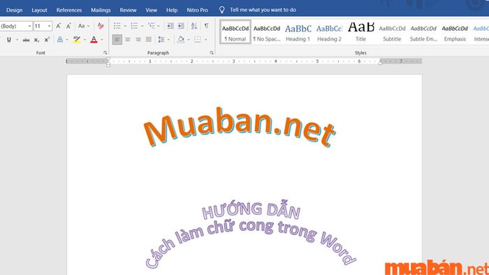 Cách tạo chữ cong trong Word nhanh nhất và dễ nhất
