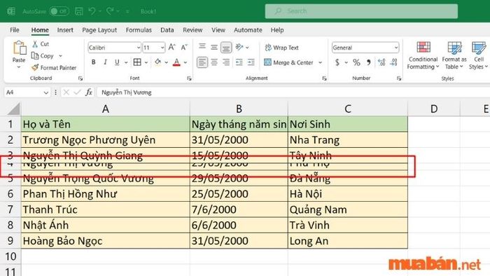 giãn cách dòng có thể gây ra mất dữ liệu