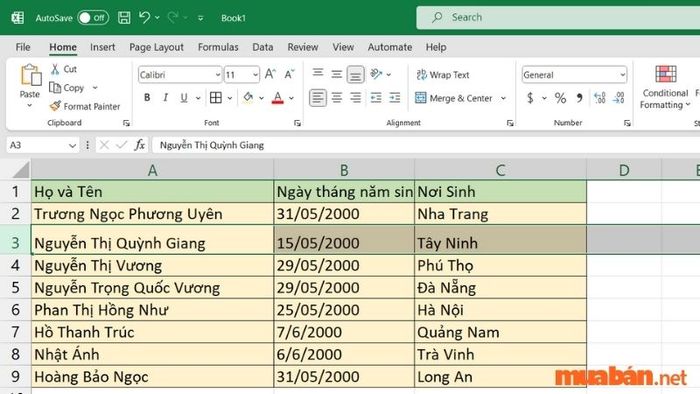 Kết quả sau khi đã nhập chiều cao giãn.