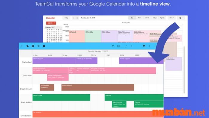 Phần mềm lên lịch Google Calendar