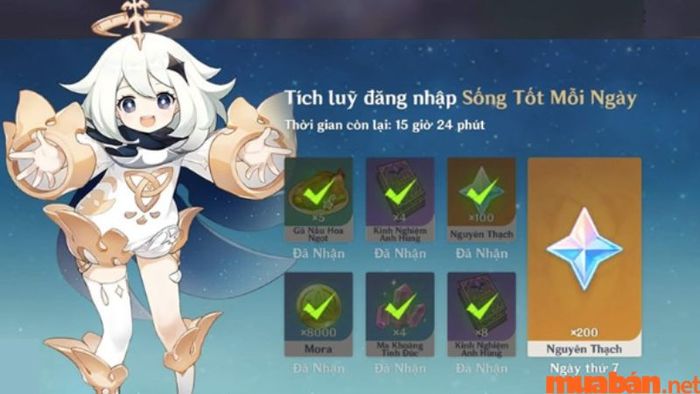 Lưu ý về các sự kiện nhận quà điểm danh trong Genshin Impact