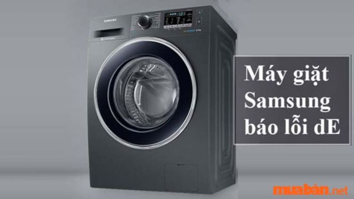 Lỗi DE trên máy giặt Samsung