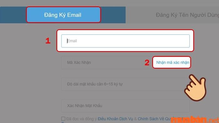Bước 1 để tạo tài khoản Genshin Impact qua email