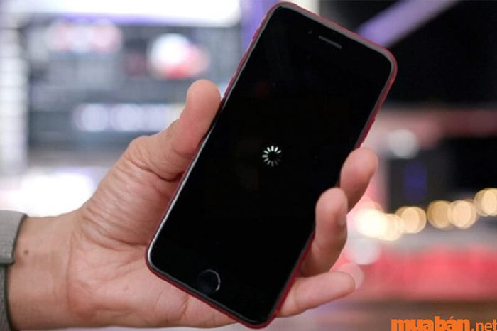 màn hình iphone tối một góc