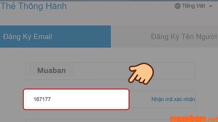 Bước 2 trong quy trình tạo tài khoản Genshin Impact qua email