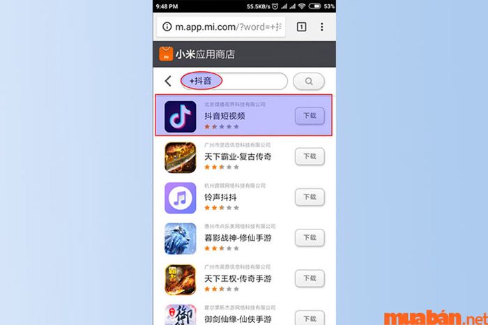 Truy cập vào app.xiaomi.com để tìm ứng dụng