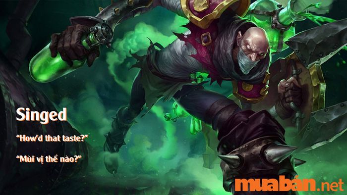 Một số câu nói tiếng Anh đặc sắc của tướng Singed