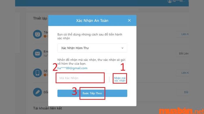 Bước 7 trong quy trình tạo tài khoản Genshin Impact qua miHoYo