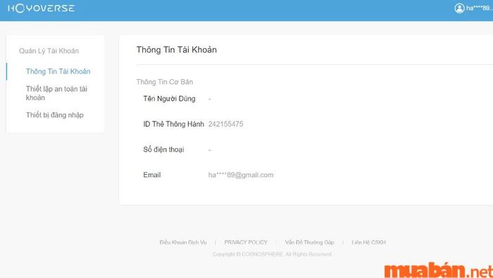 Bước 2 trong quá trình tạo tài khoản Genshin Impact qua miHoYo
