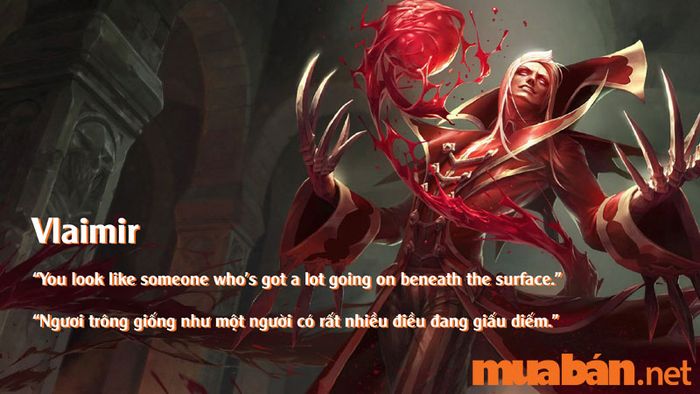 Nghĩa tiếng Việt của các câu nói tiếng Anh của tướng Vladimir trong LOL