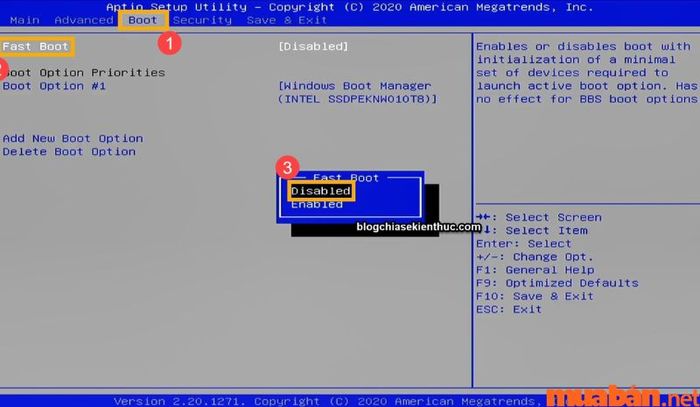 BIOS là gì - Hướng dẫn cách vô hiệu hóa Fast Boot