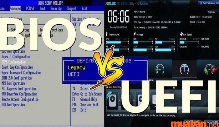 Sự khác biệt giữa UEFI và BIOS là gì?