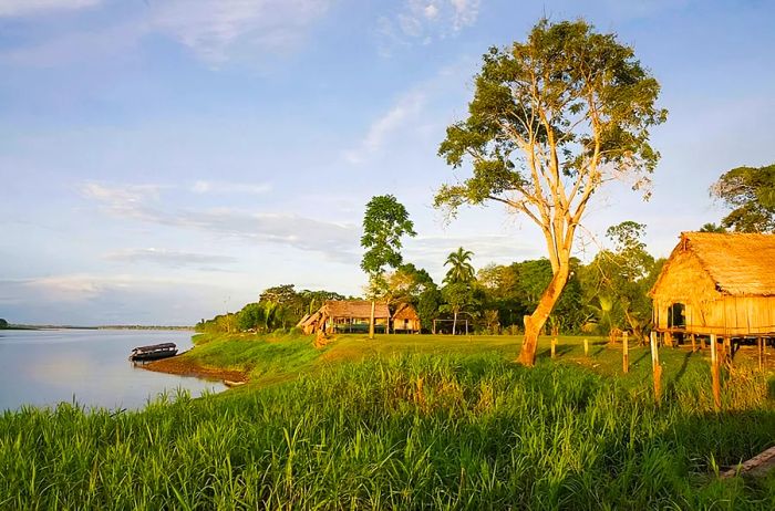 A village near the Amazon River