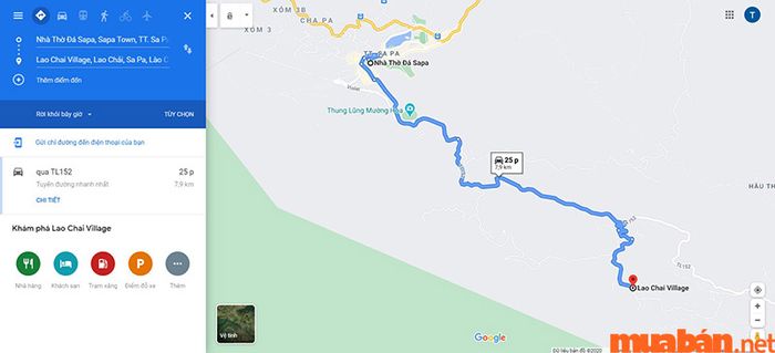 Đường đến Bản Lao Chải khá dễ tìm