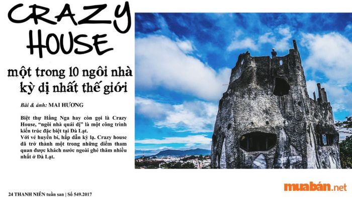 Biệt thự Hằng Nga Đà Lạt không chỉ là một công trình kiến trúc, mà còn là một tác phẩm nghệ thuật độc đáo.