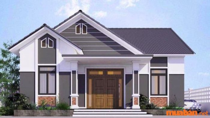 Mẫu nhà cấp 4 tầm 400 triệu với 4 phòng ngủ