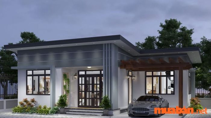 Mẫu nhà cấp 4 mái bằng với giá 400 triệu