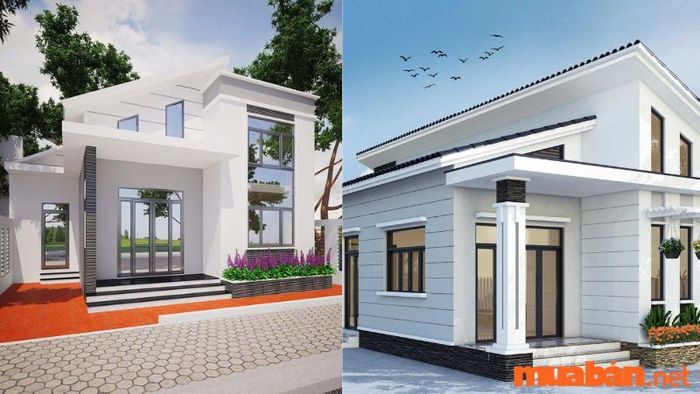 Nhà cấp 4 mái lệch