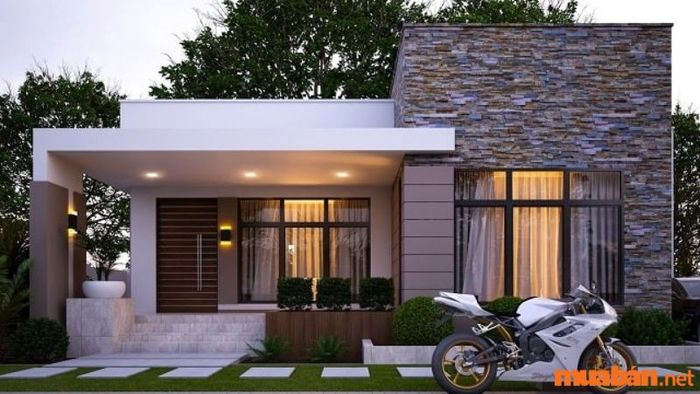 Mẫu nhà cấp 4 tầm 400 triệu theo phong cách hiện đại