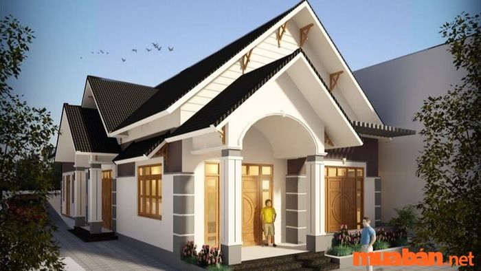 Nhà cấp 4 mang phong cách giả biệt thự