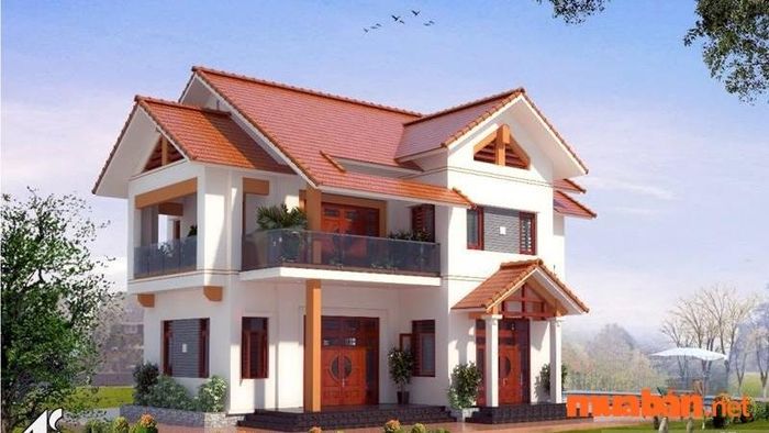 Mẫu nhà 2 tầng chữ L tiện nghi 600 triệu số 3