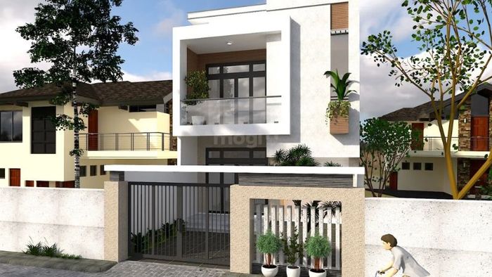 Mẫu nhà 2 tầng 600 triệu đẹp - mẫu 8