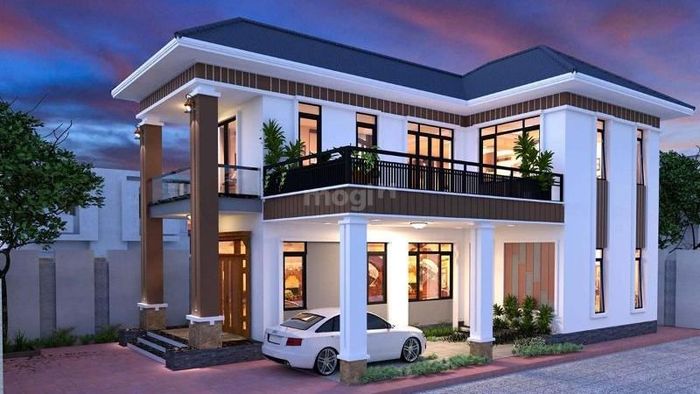 Mẫu nhà 2 tầng 600 triệu đẹp - mẫu 5
