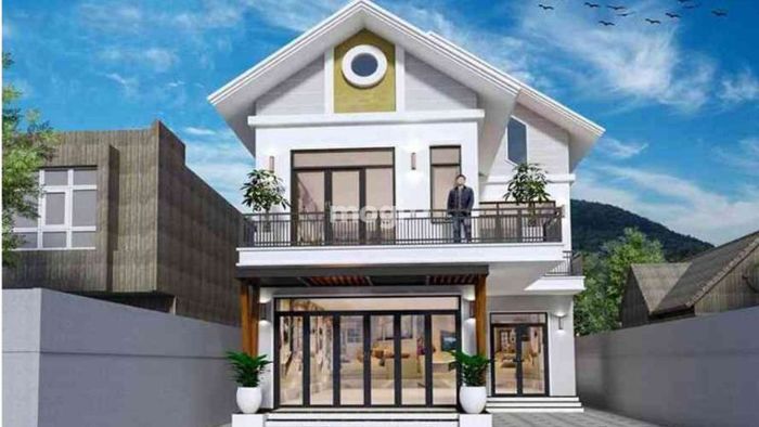 Mẫu nhà 2 tầng 600 triệu đẹp - mẫu 1