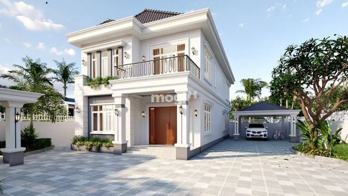 Mẫu nhà 2 tầng 600 triệu đẹp - mẫu 9