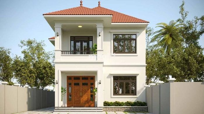 Mẫu nhà 2 tầng 600 triệu đẹp - mẫu 4