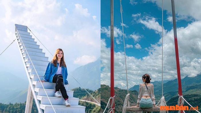 Chụp hình tại Cổng trời Sapa