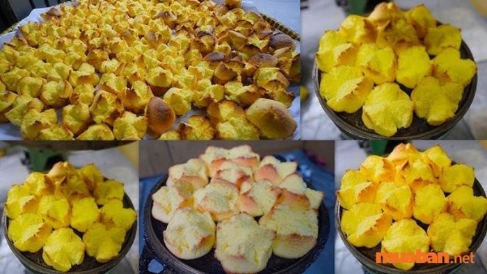 Mỗi chiếc bánh đều thơm ngon, giòn rụm, mang đến hương vị đặc trưng của phố cổ.